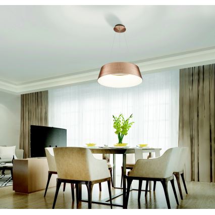 Azzardo AZ5095 - LED Dimmable chandelier on a string EMMA LED/60W/230V gold + remote control