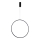 Azzardo AZ5255 - LED Dimmable chandelier on a string MASSIMA LED/35W/230V black