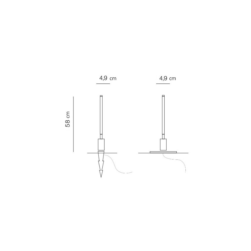 Azzardo AZ5337 - LED Outdoor lamp FREDO LED/6W/230V IP54 58 cm