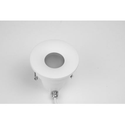 Azzardo AZ5389 - Bathroom recessed light ROMOLO 1xGU10/50W/230V IP65 white