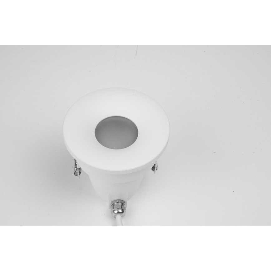 Azzardo AZ5389 - Bathroom recessed light ROMOLO 1xGU10/50W/230V IP65 white