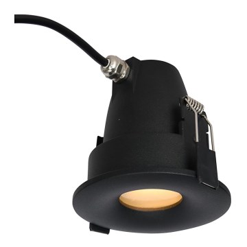 Azzardo AZ5390 - Bathroom recessed light ROMOLO 1xGU10/50W/230V IP65 black