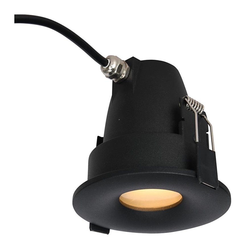 Azzardo AZ5390 - Bathroom recessed light ROMOLO 1xGU10/50W/230V IP65 black