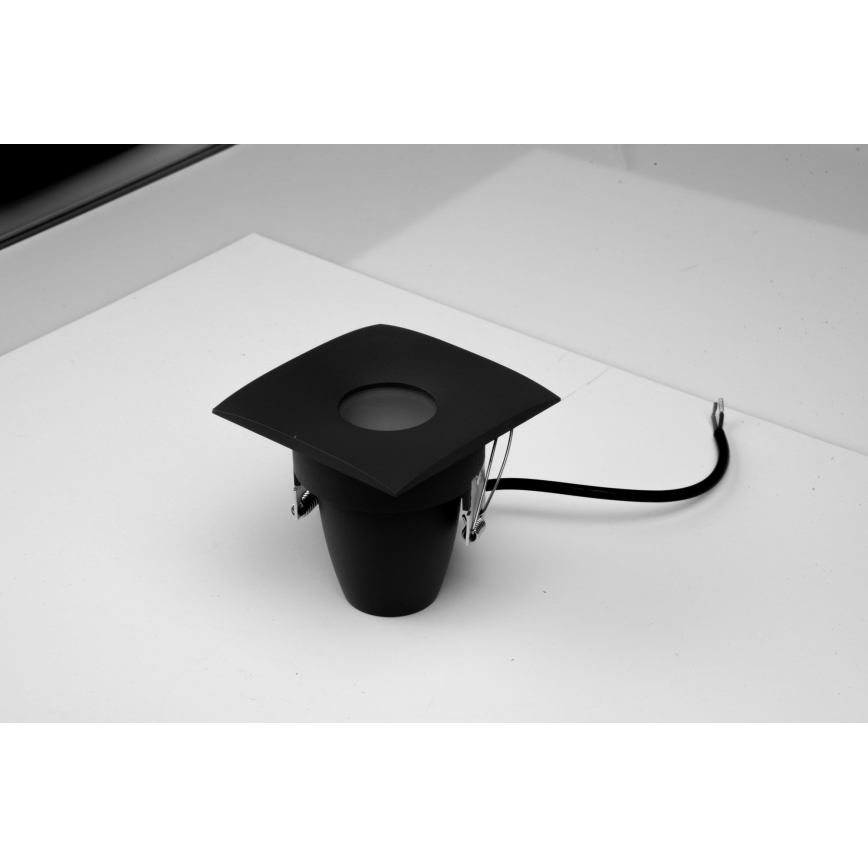 Azzardo AZ5392 - Bathroom recessed light ROMOLO 1xGU10/50W/230V IP65 black