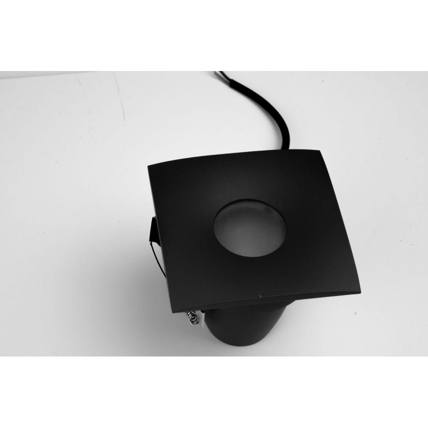 Azzardo AZ5392 - Bathroom recessed light ROMOLO 1xGU10/50W/230V IP65 black