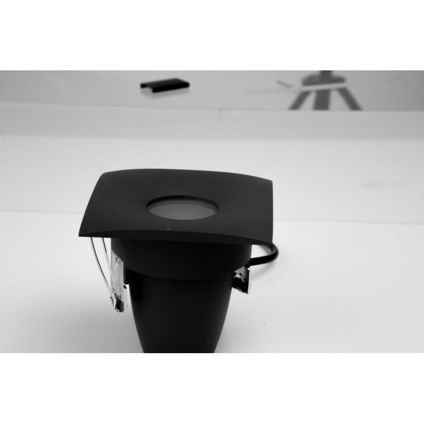 Azzardo AZ5392 - Bathroom recessed light ROMOLO 1xGU10/50W/230V IP65 black