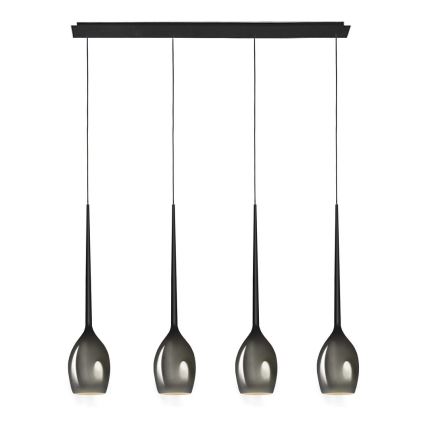 Azzardo - Replacement glass for chandelier IZZA - black d. 13 cm