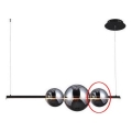 Azzardo - Replacement glass for chandelier SANDRA black/chrome - small d. 15 cm