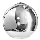 Azzardo - Replacement glass for chandelier SILVER d. 35 cm