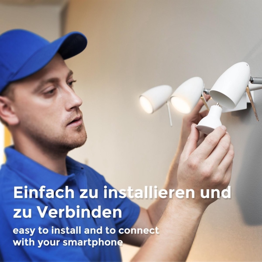 B.K. Licht 1261 - SET 4x LED Dimmable bulb GU10/5,5W/230V Wi-Fi Tuya 2700K