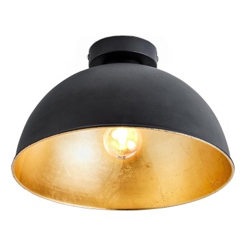 B.K. Licht 1322 - Ceiling light 1xE27/60W/230V black/gold