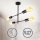 B.K. Licht 1343 - Chandelier on a pole 4xE27/60W/230V