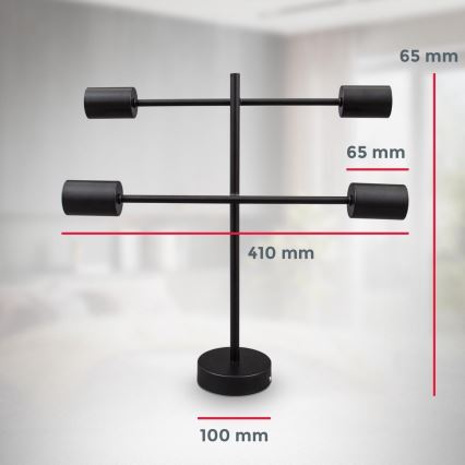 B.K. Licht 1343 - Chandelier on a pole 4xE27/60W/230V