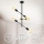 B.K. Licht 1344 - Chandelier on a pole 6xE27/60W/230V