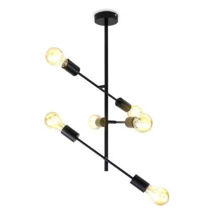 B.K. Licht 1344 - Chandelier on a pole 6xE27/60W/230V