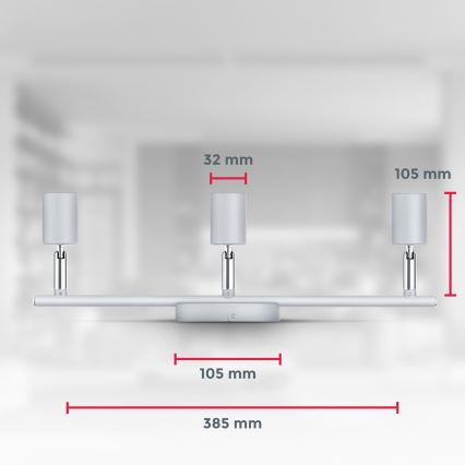 B.K.Licht 1409 - LED spotlight 3xGU10/5W/230V