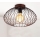 B.K. Licht 1471 - Surface-mounted chandelier RETRO 1xE27/40W/230V copper