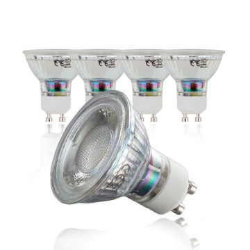 B.K.Licht - Pack of 5 GU10 LED Bulbs, 5W, 230V, 3000K