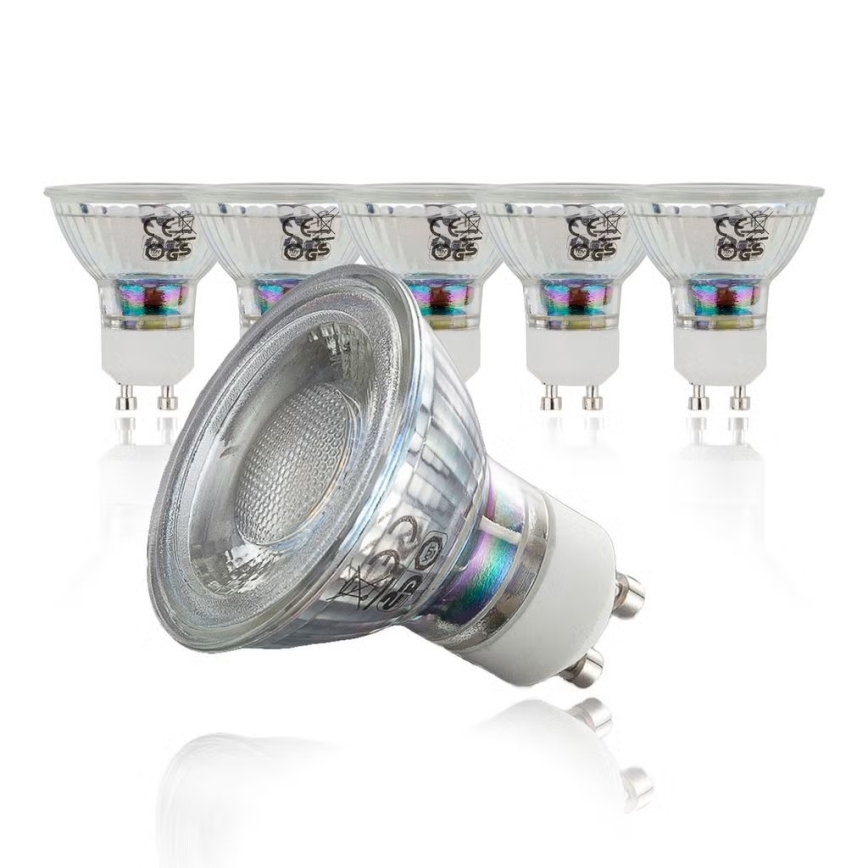 B.K.Licht - SET 10x LED Bulbs GU10/5W/230V 3000K
