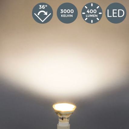 B.K.Licht - SET 10x LED Bulbs GU10/5W/230V 3000K