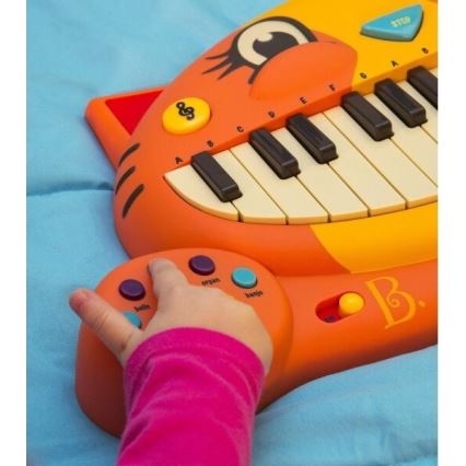 B-Toys - Children's piano with a microphone Cat 4xAA