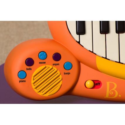 B-Toys - Children's piano with a microphone Cat 4xAA
