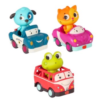 B-Toys - Light-up cars with a melody 3xAG13