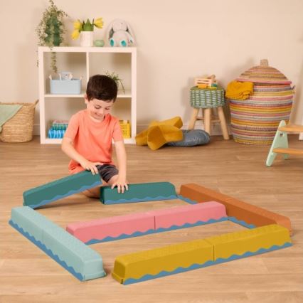 B-Toys - Obstacle course BALANCE & HOP 10 pcs