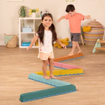 B-Toys - Obstacle course BALANCE & HOP 10 pcs