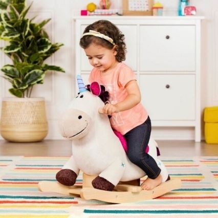 B-Toys - Rocking unicorn DILLY DALLY poplar