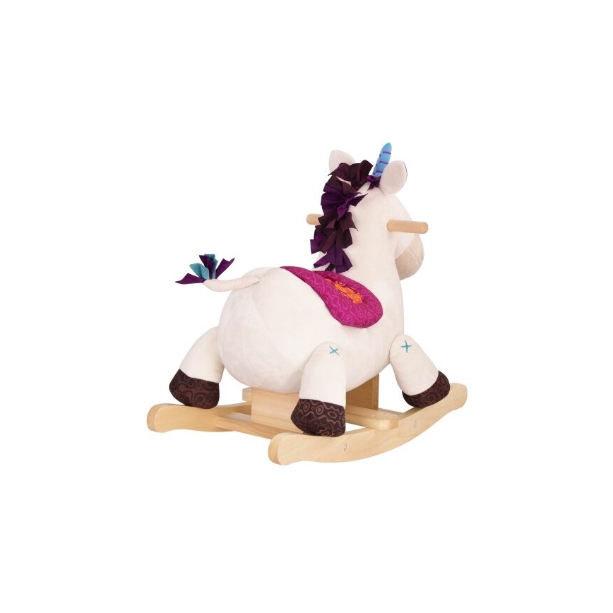 B-Toys - Rocking unicorn DILLY DALLY poplar