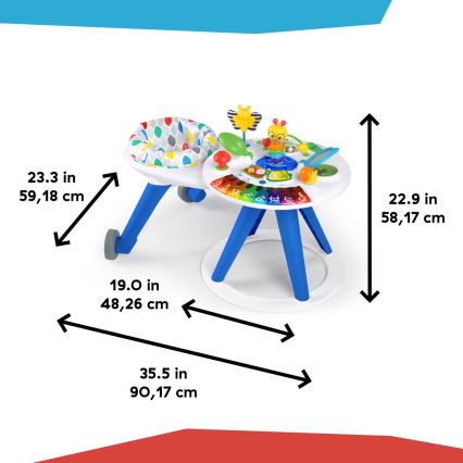 Baby Einstein - 4-in-1 Baby Activity Center AROUND WE GROW 3xAA
