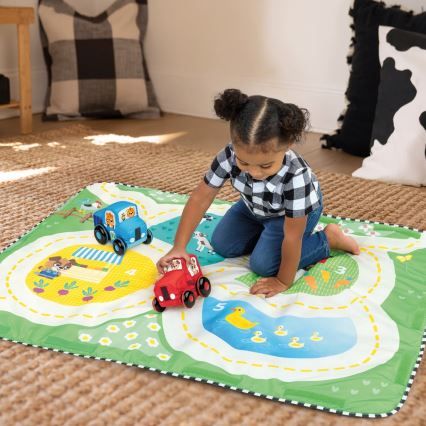 Baby Einstein - Infant Activity Play Mat BUSY BARNYARD 4xAA