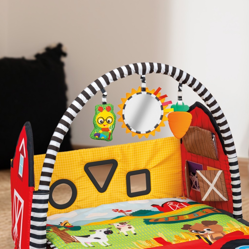 Baby Einstein - Infant Activity Play Mat BUSY BARNYARD 4xAA