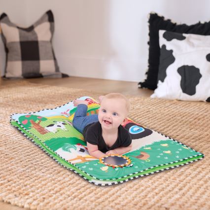 Baby Einstein - Infant Activity Play Mat BUSY BARNYARD 4xAA