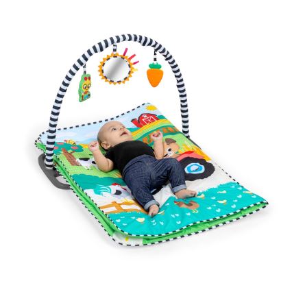 Baby Einstein - Infant Activity Play Mat BUSY BARNYARD 4xAA