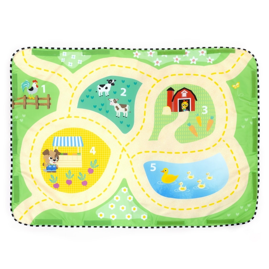 Baby Einstein - Infant Activity Play Mat BUSY BARNYARD 4xAA