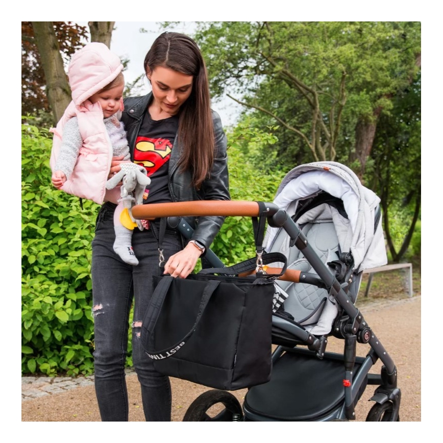 BabyOno - Changing bag for stroller Best Time Ever black