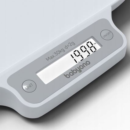 BabyOno - Electronic baby scale for children up to 30 kg, 3x AAA