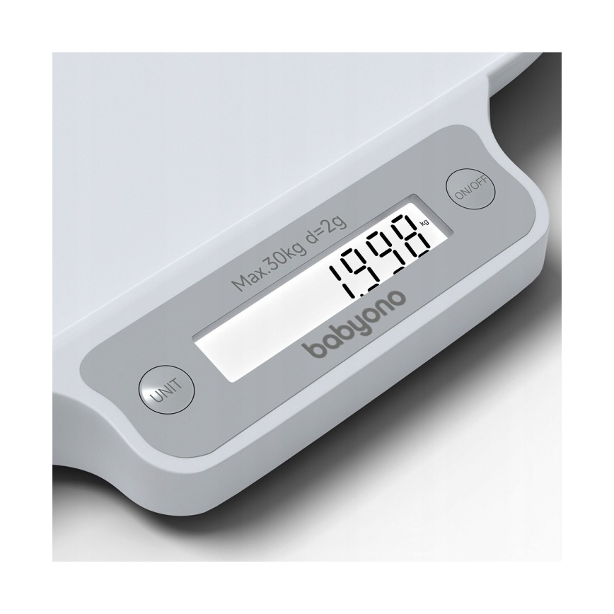 BabyOno - Electronic baby scale for children up to 30 kg, 3x AAA