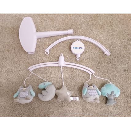 BabyOno - Musical crib mobile owl Sofia