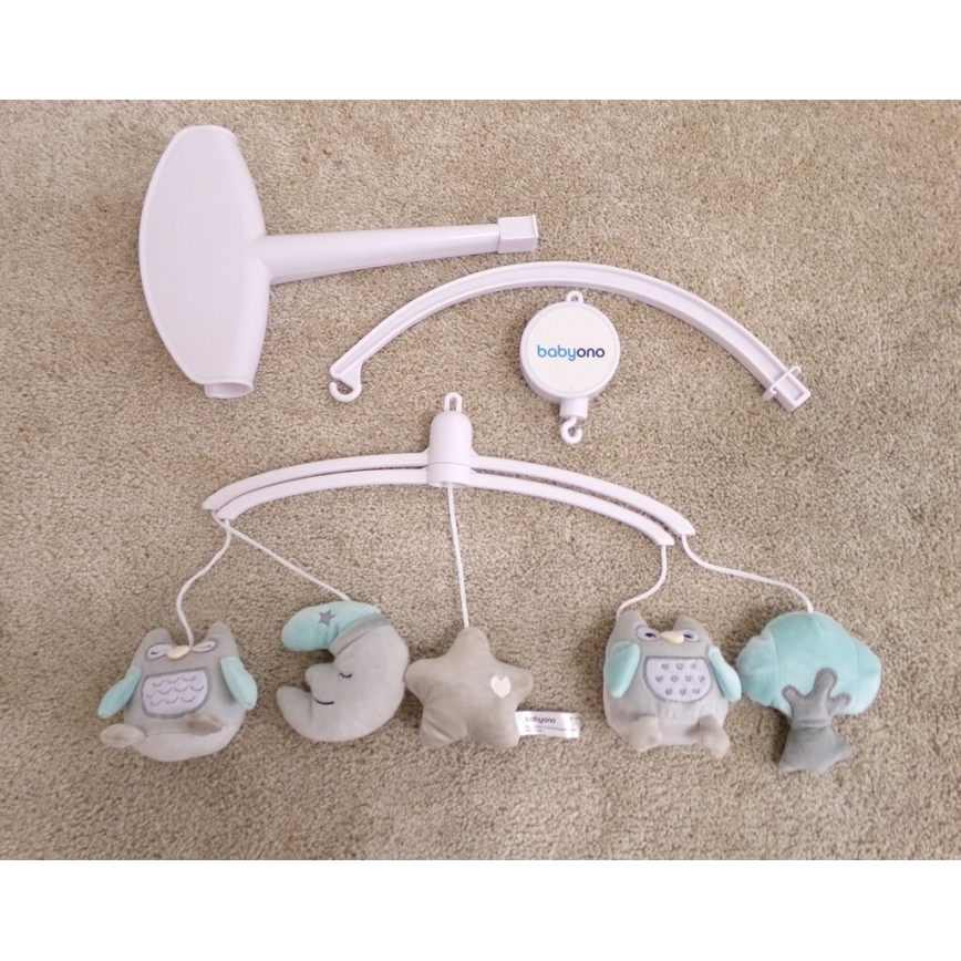 BabyOno - Musical crib mobile owl Sofia