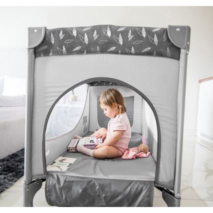BabyOno - Travel crib BASIC grey