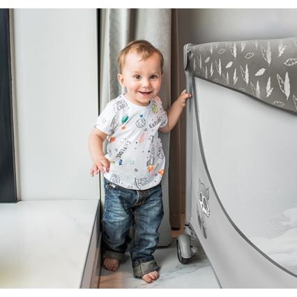 BabyOno - Travel crib BASIC grey