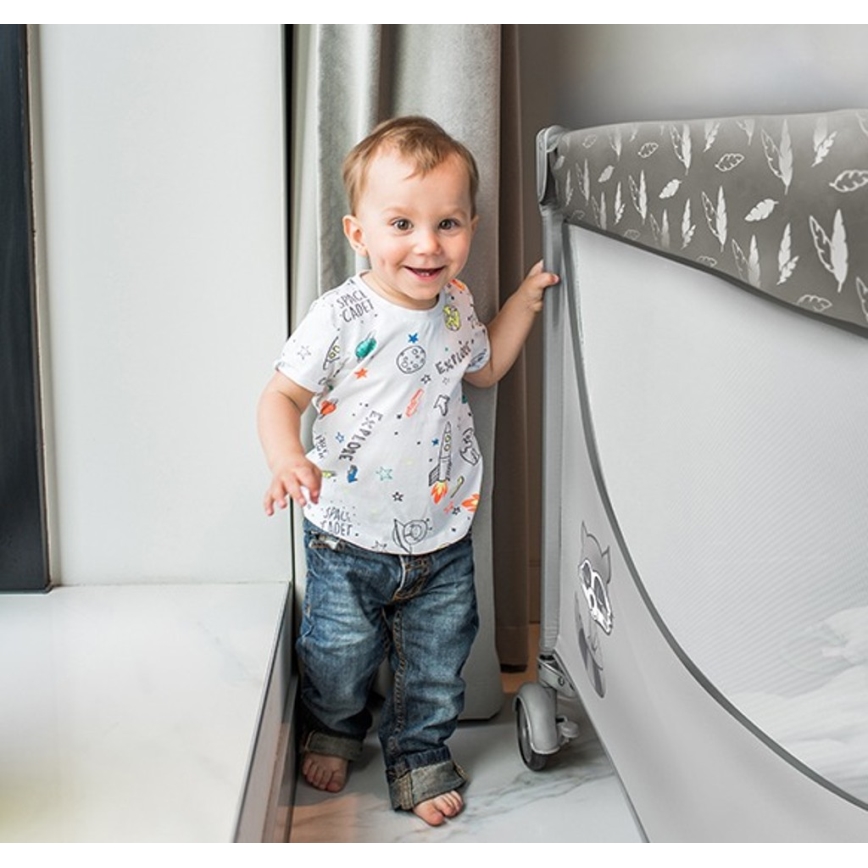 BabyOno - Travel crib BASIC grey