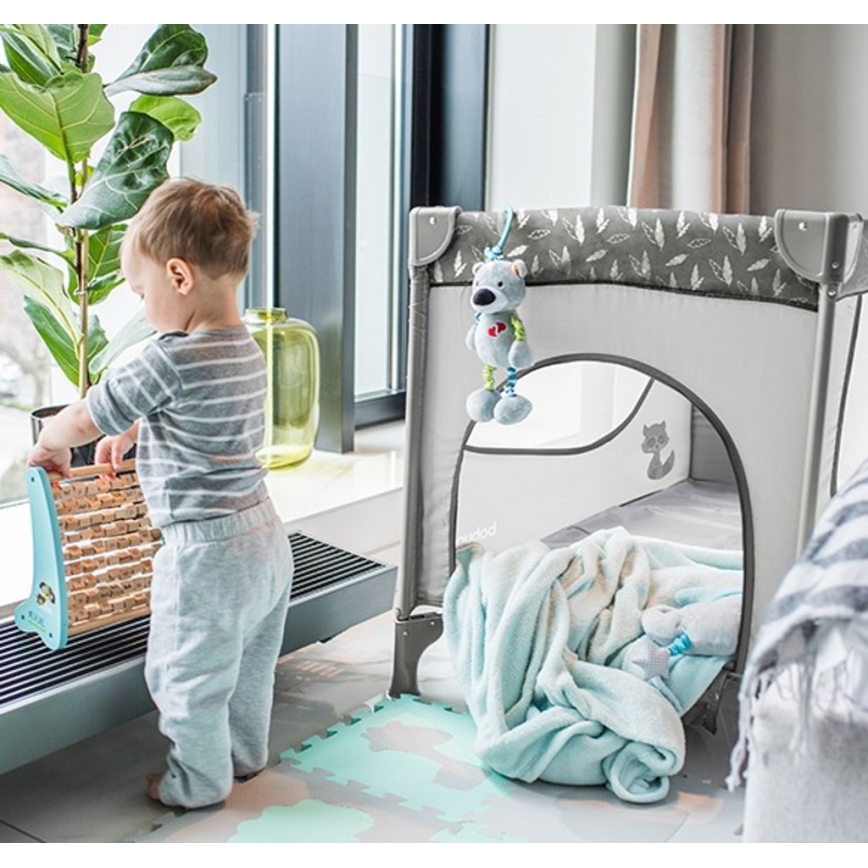 BabyOno - Travel crib BASIC grey