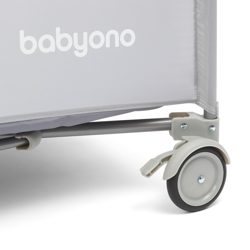 BabyOno - Travel crib BASIC grey