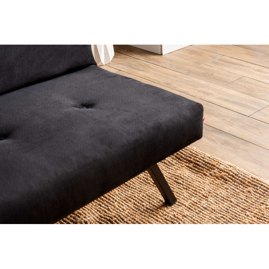 BAKU 2-Seater Sofa Bed, Black