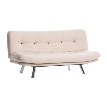 BAKU two-seater sofa bed, cream