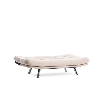 BAKU two-seater sofa bed, cream